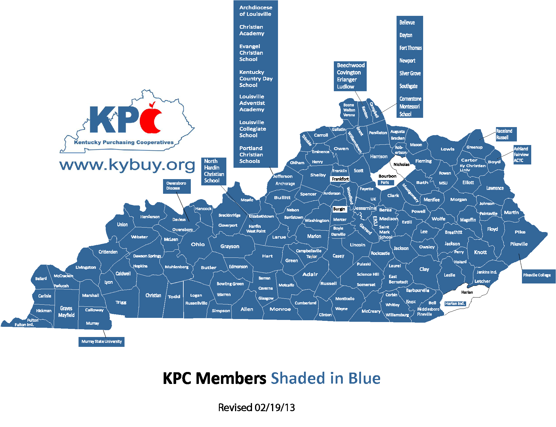 KPC Membership Map